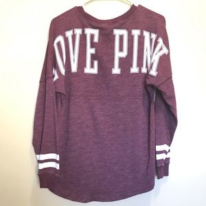 Burgundy VS Pink Long Sleeve